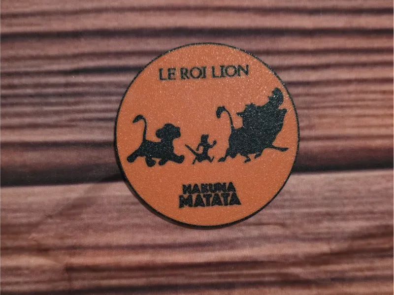 Roi Lion Sous verre