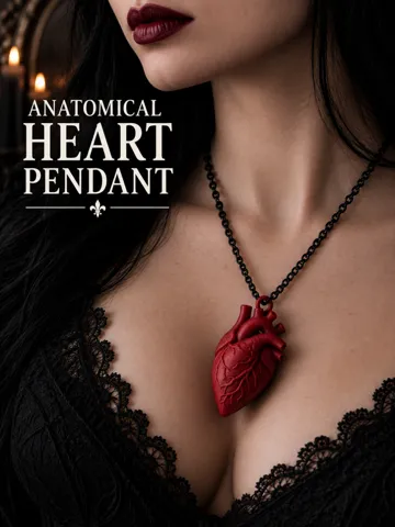 Dije o accesorio de collar: Anatomical Heart Pendant — vista de referencia 2