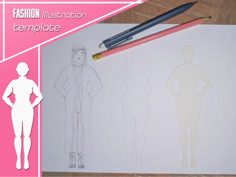 Fashion Illustration Template - Female
