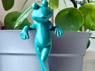 Charming Decorative Frog – Planter Accessory