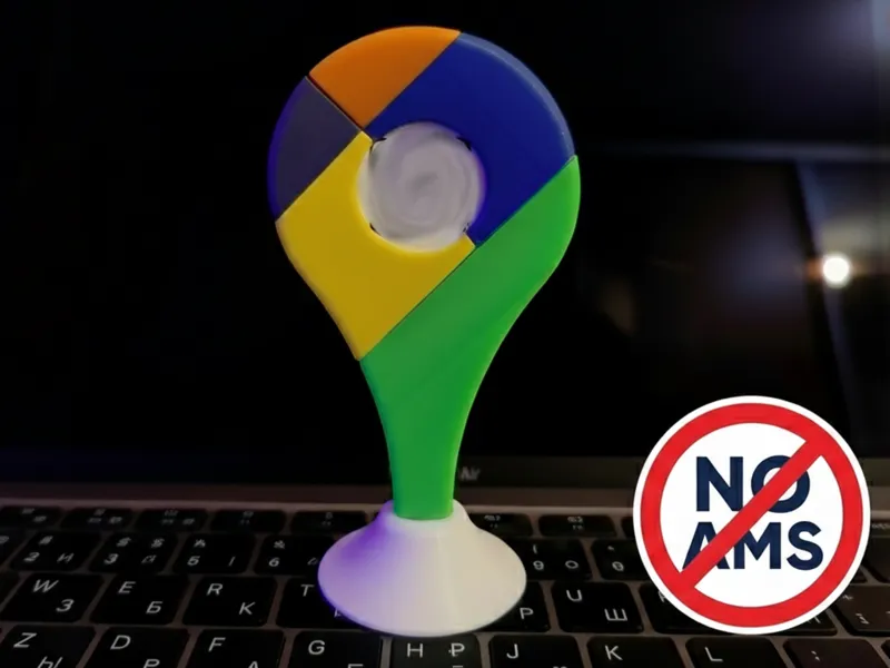 Google Maps Pin QR Code Stand