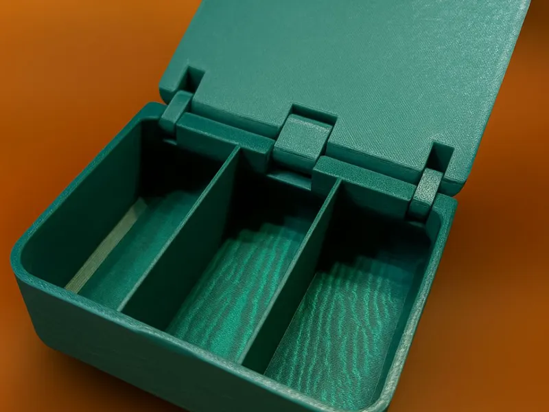Print in place Box mit drei Fächern