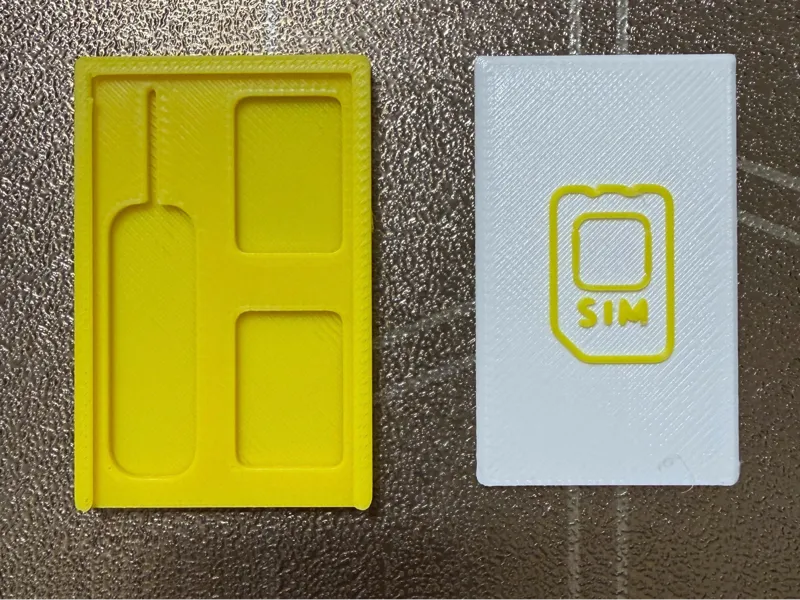 Travel SIM Card Wallet | Improved Lid | SIM Icon