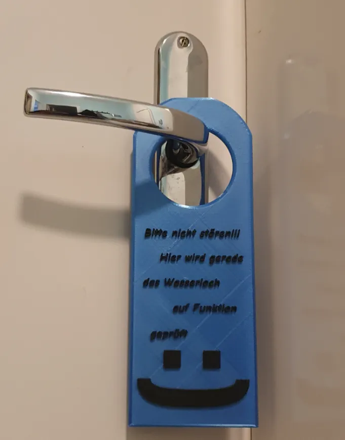 Sign for toilet