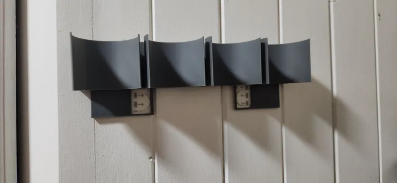 Spice bottle (45mm dia) wall holder - 3M tabs