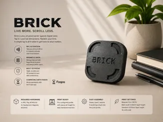 Brick: Live More, Scroll Less (Phone App Blocker)