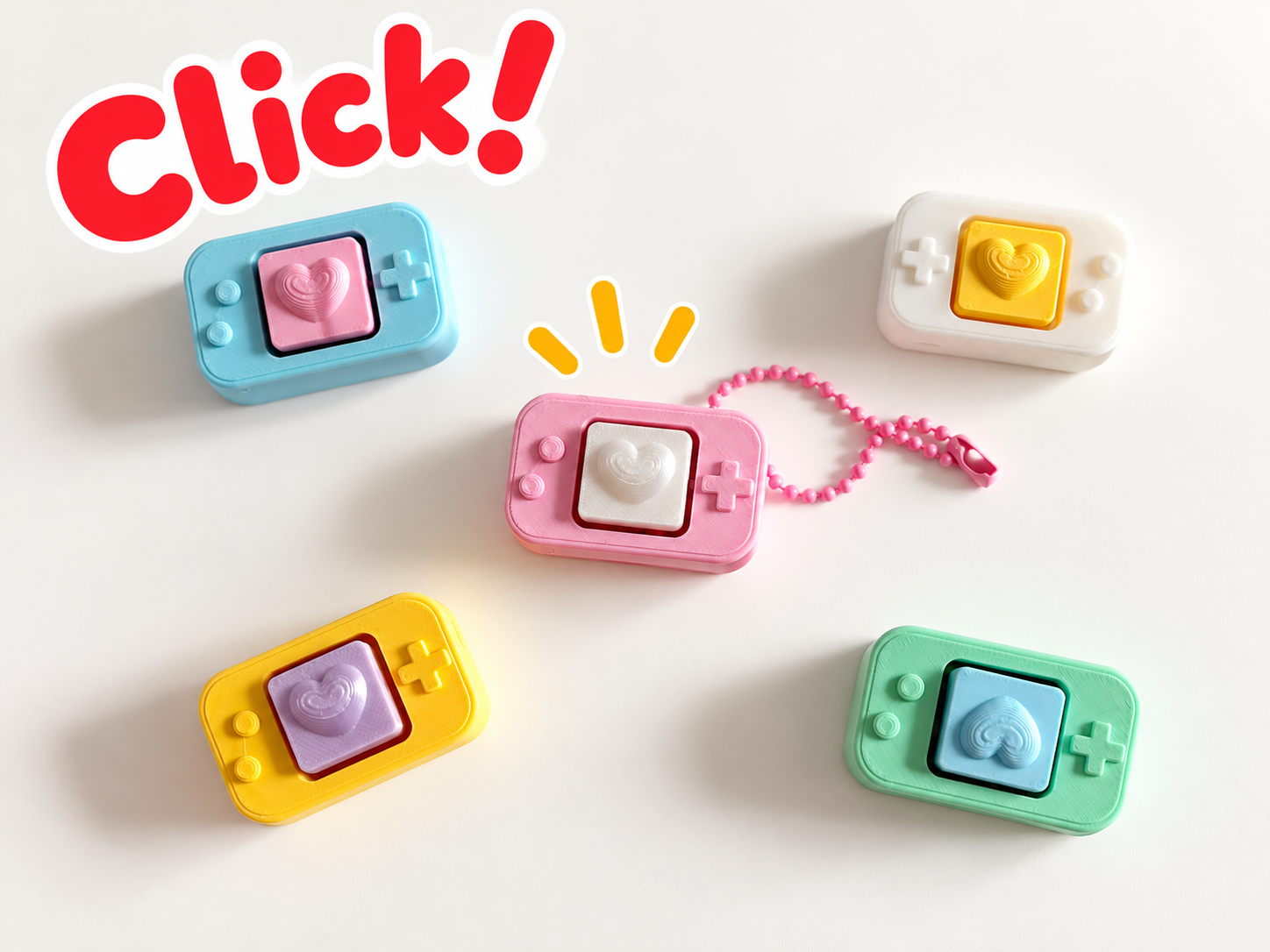 Gameboy Clicker Keychain V2 - 1