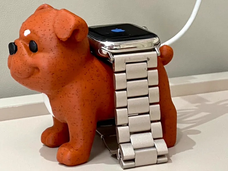 Apple iWatch English Bulldog Charger Support 充电底座