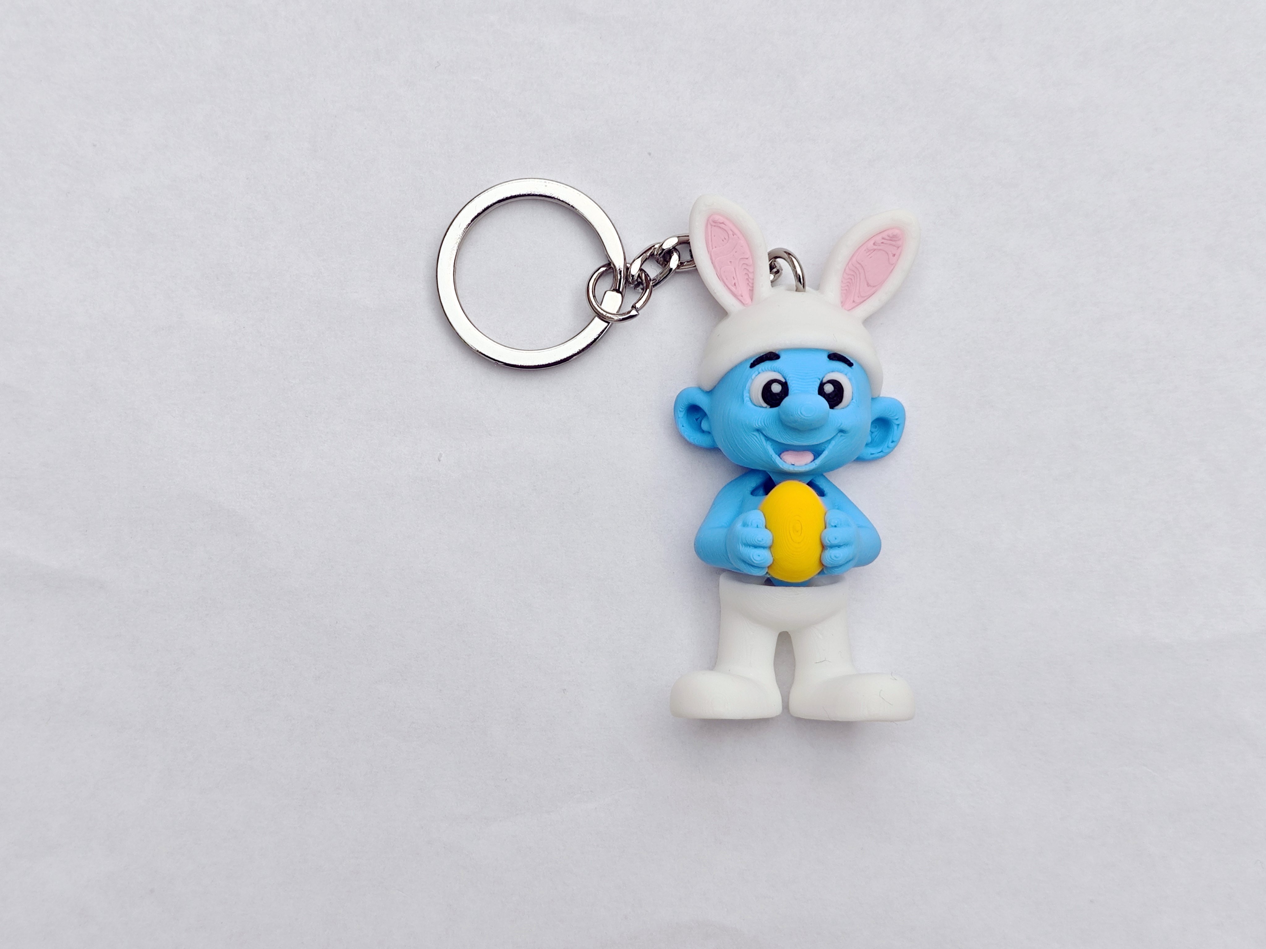 Miniatura 1 do modelo 3D Easter Smurf Mini Flexi Keychain