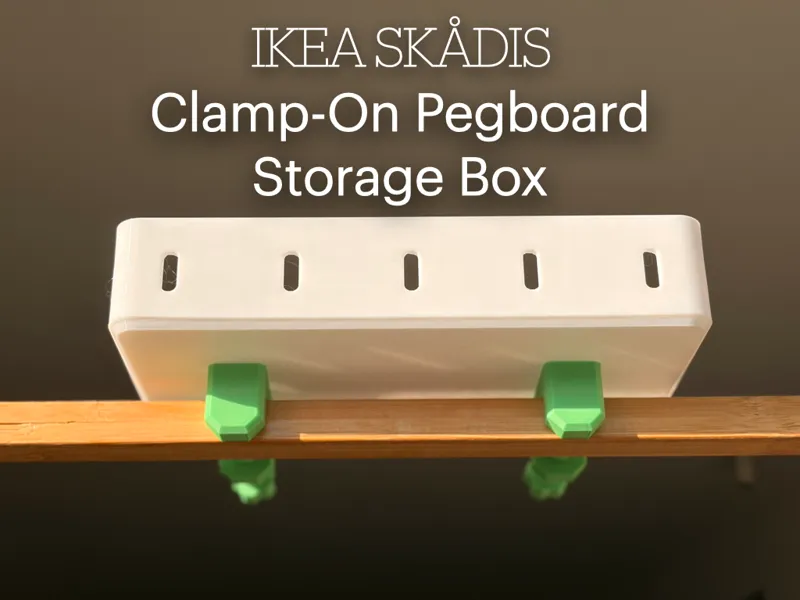 IKEA Skadis Pegboard Monitor Storage