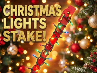 Ultimate Christmas Light Stake (Winter Tested)