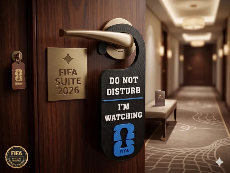 Door hanger. Do not disturb - Mundial FIFA 2026 