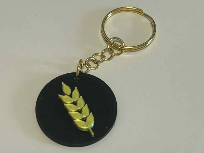 Wheat NFC keychain