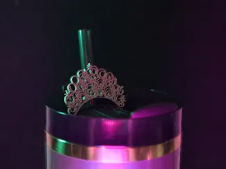 Glinda Crown Stanley Cup Straw Charm
