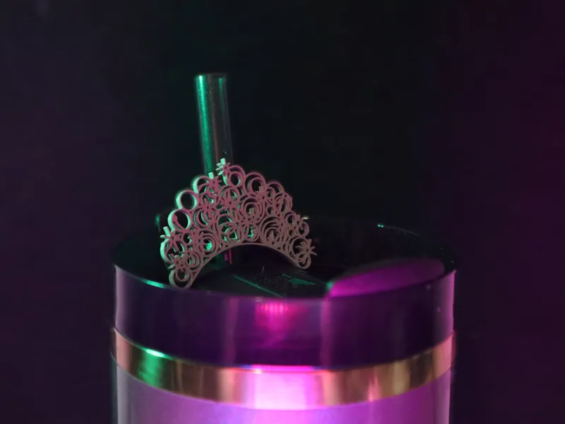 Glinda Crown Stanley Cup Straw Charm