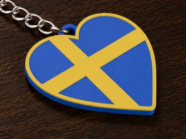 Sweden Flag - Heart Shaped