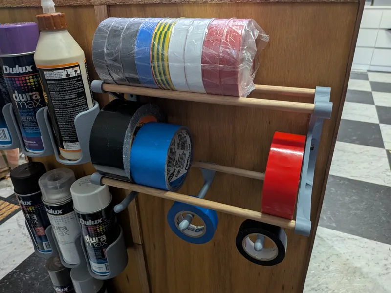 Horizontal Tape Rack 10mm