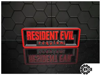 Letrero Decorativo Gamer - Resident Evil Requiem