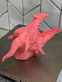 Buste de dragon low poly — photo 3