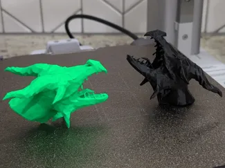 Low poly Dragon Bust