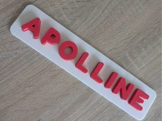 Puzzle lettres Apolline
