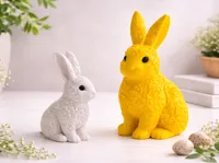 Large Floral Bunny