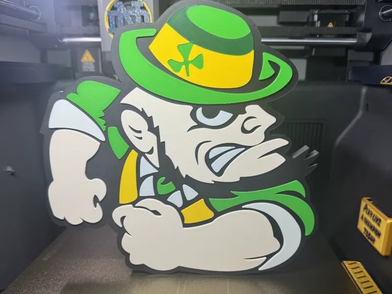 Notre Dame alternate leprechaun display