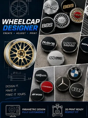Letrero o emblema decorativo: Wheelcap Designer — vista de referencia 2