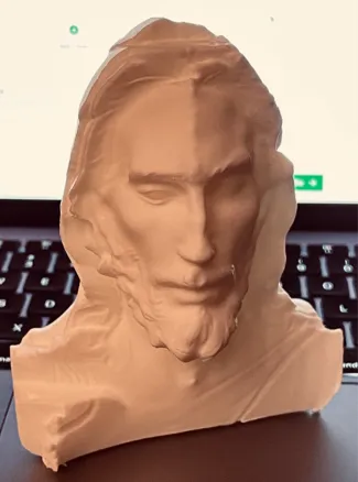 Shroud of Turin 3D Sculpture using Makerworld app