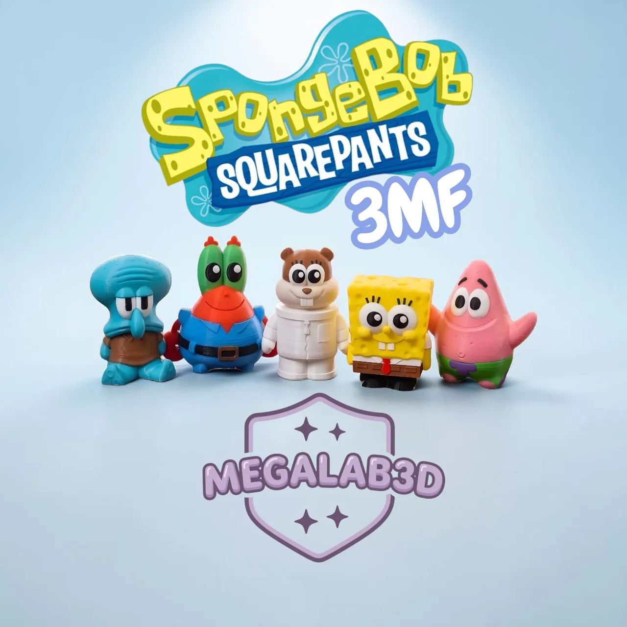 SpongeBob SquarePants character MegaLab3D view 2