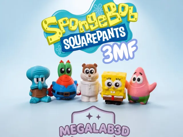 SpongeBob SquarePants character MegaLab3D
