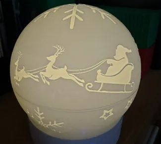 Teelichthalter Kugel Weihnachten
