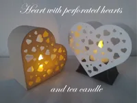 Heart with perforated hearts