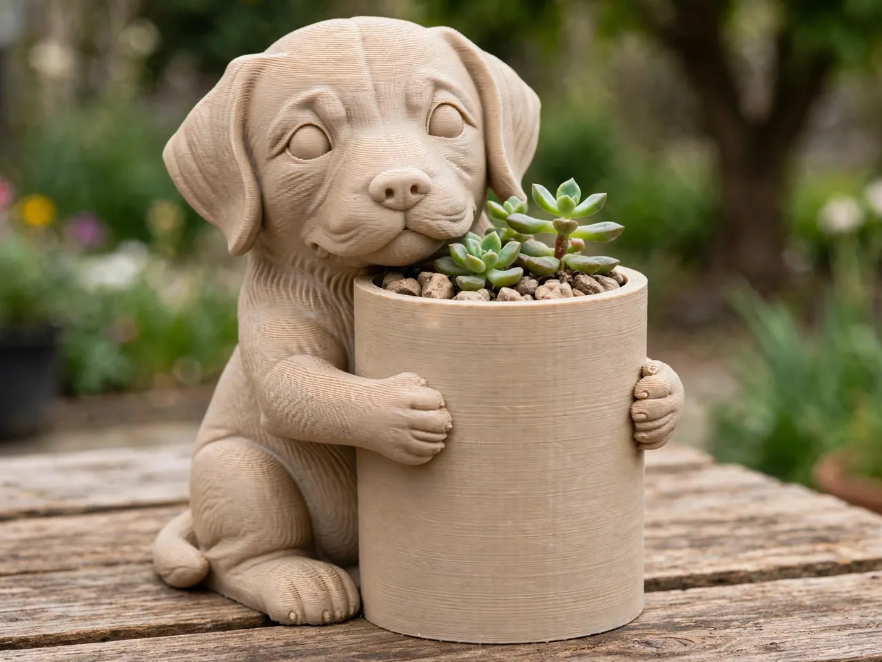 maceta y portalapiz de perrito Puppy view 3