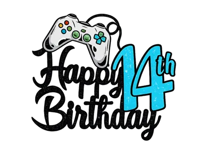 Happy Birthday 14th  Cake decoration