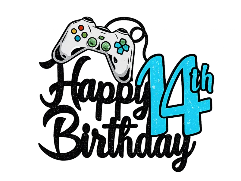 Happy Birthday 14th  Cake decoration