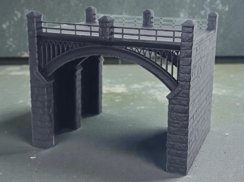 Stone and Steel archway bridge