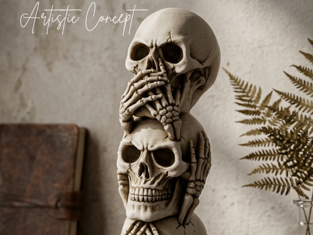 Stacked skulls - 1