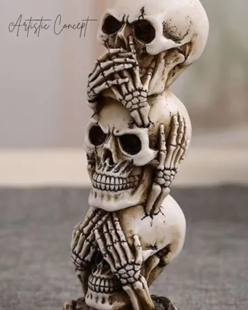 Adorno temático: Stacked skulls — vista de referencia 3