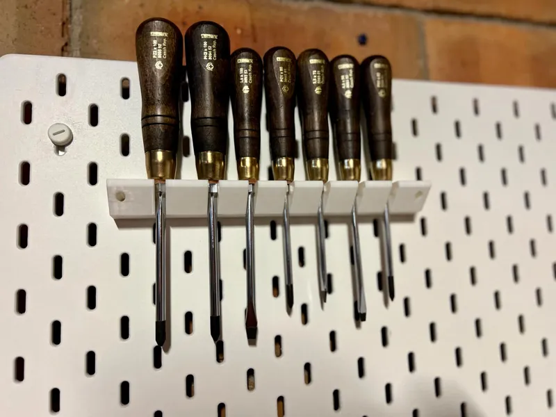 Narex Wooden Screwdriver Set Mount - Wall or Skadis Peg Board