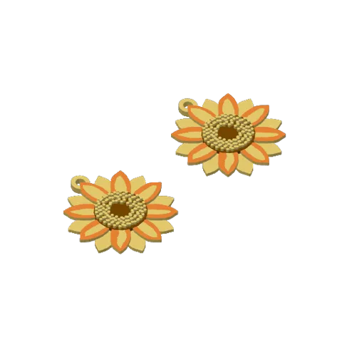 Sunflower Earrings view 3