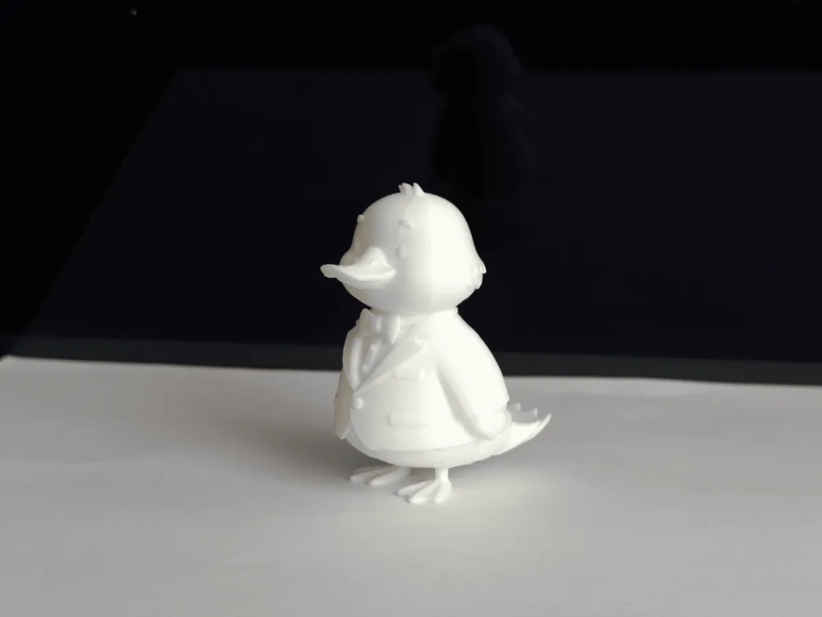 Canard en smoking - figurine decorative