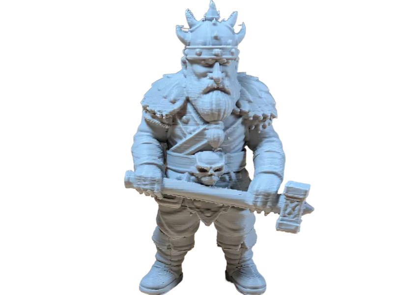 DnD Dwarf Male Berserker Fighter w/ Battle Hammer