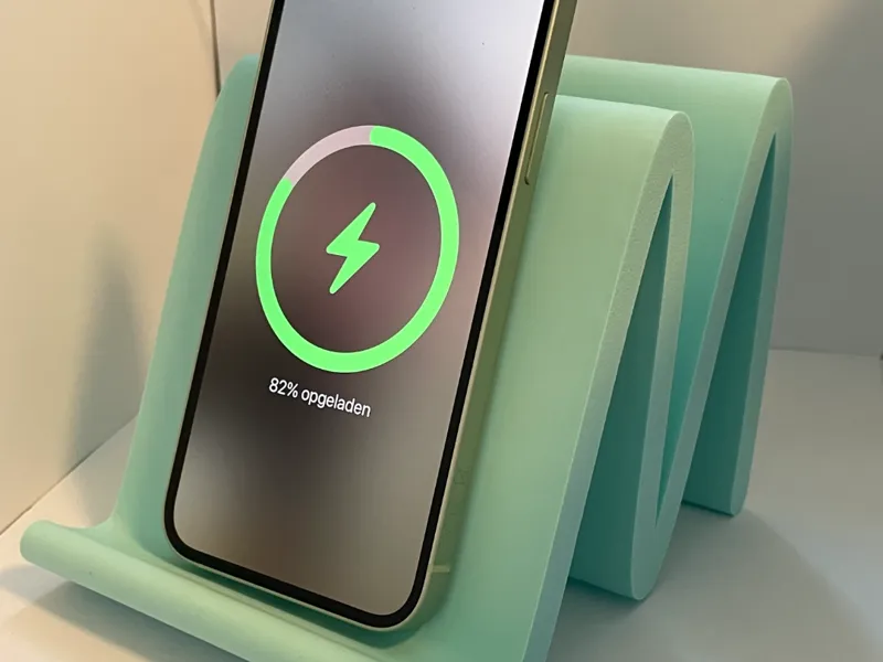 phone stand with wireless charging