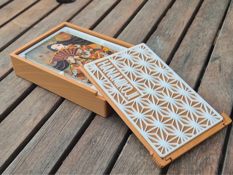 Hanamikoji Kumiko Box & Insert (+wood pattern)