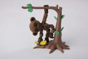 Objeto manipulable: Hanging Monkey Flexi Toy - Articulated Fidget — vista de referencia 3