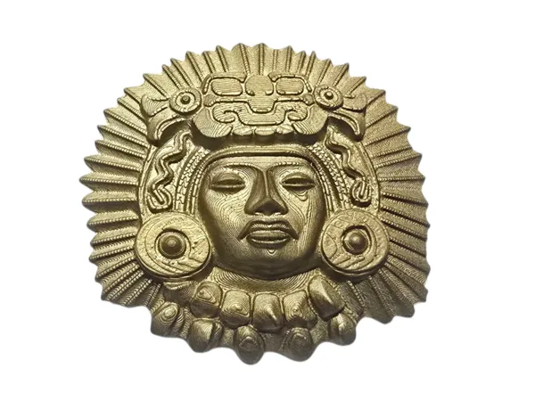 Médaillon inspiré du dieu soleil aztèque