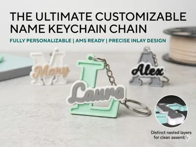 The Ultimate Customizable Name Keychain