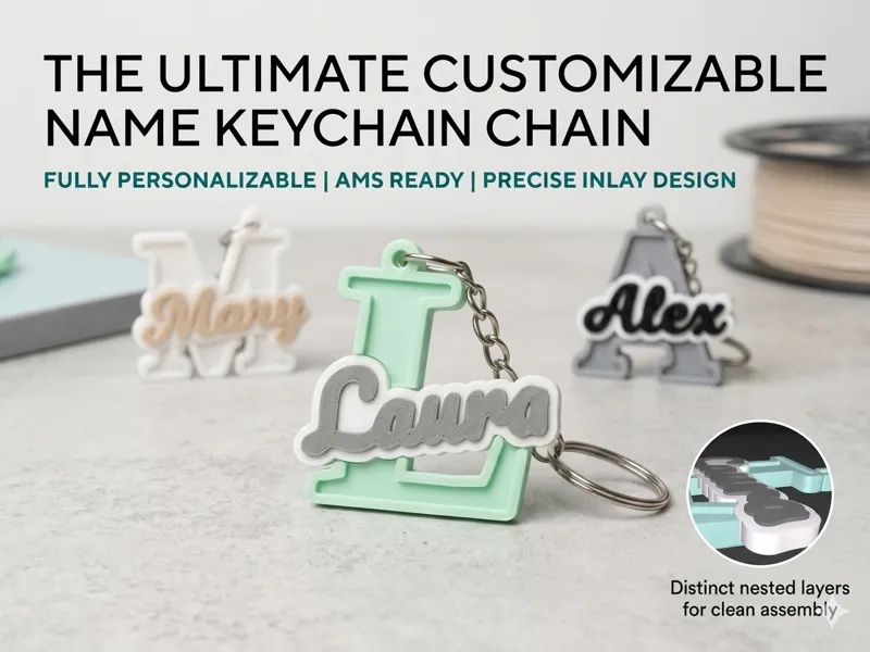 The Ultimate Customizable Name Keychain