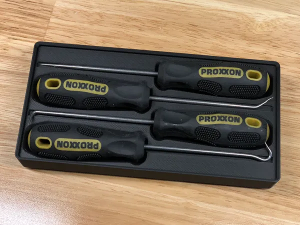 Bac Gridfinity pour crochets Proxxon Micro
